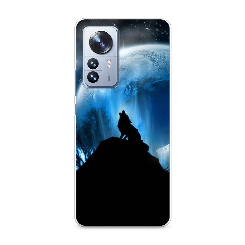 

Чехол на Xiaomi 12 Pro "Волк 2", Синий;черный;белый, 314450-1