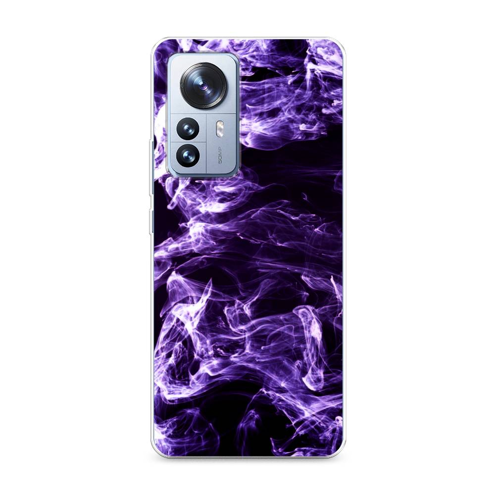 

Чехол на Xiaomi 12 Pro "Фиолетовый дым", Фиолетовый;белый;черный, 314450-3