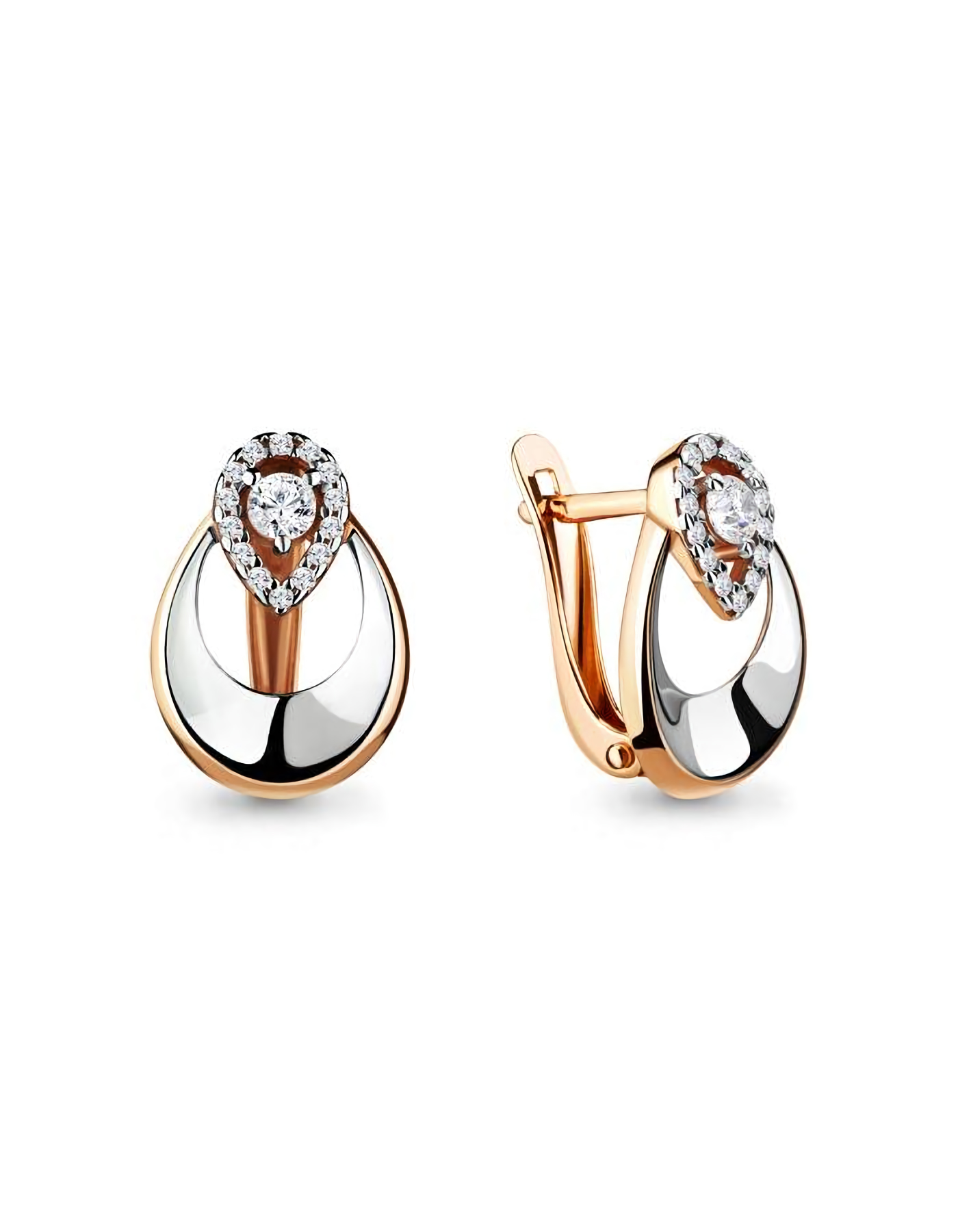 

Серьги из серебра TEO MAORI 846640А.6, фианит, 846640А.6