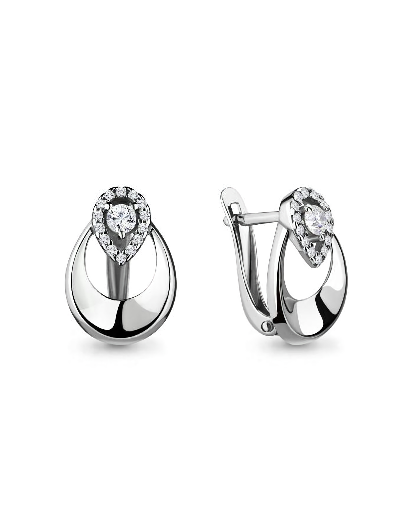 

Серьги из серебра TEO MAORI 846640А.5, фианит, 846640А.5