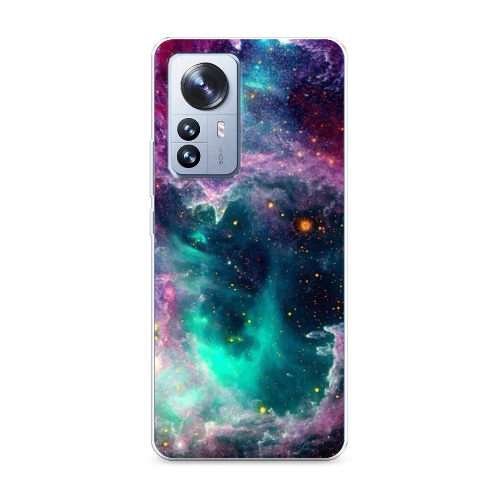 

Чехол на Xiaomi 12 Pro "Звездные облака", Розовый;бежевый, 314450-2