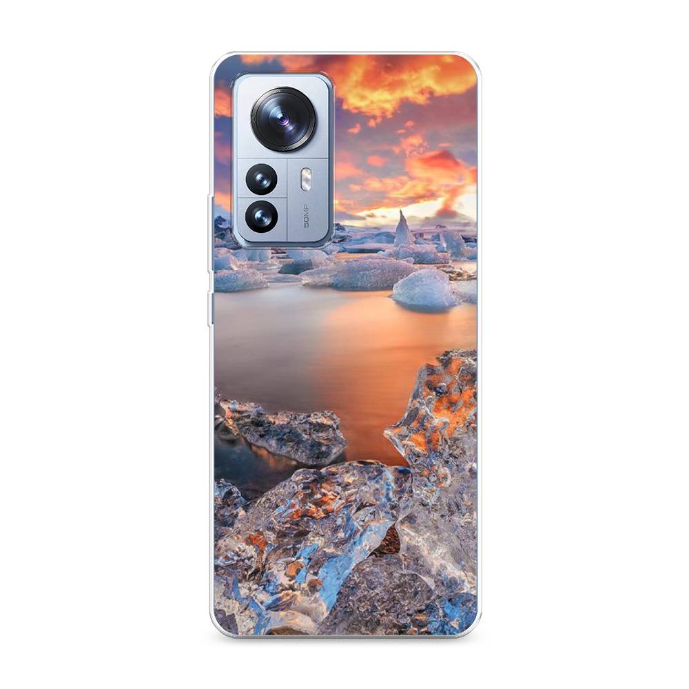 

Чехол на Xiaomi 12 Pro "Ледники", Синий;оранжевый, 314450-2