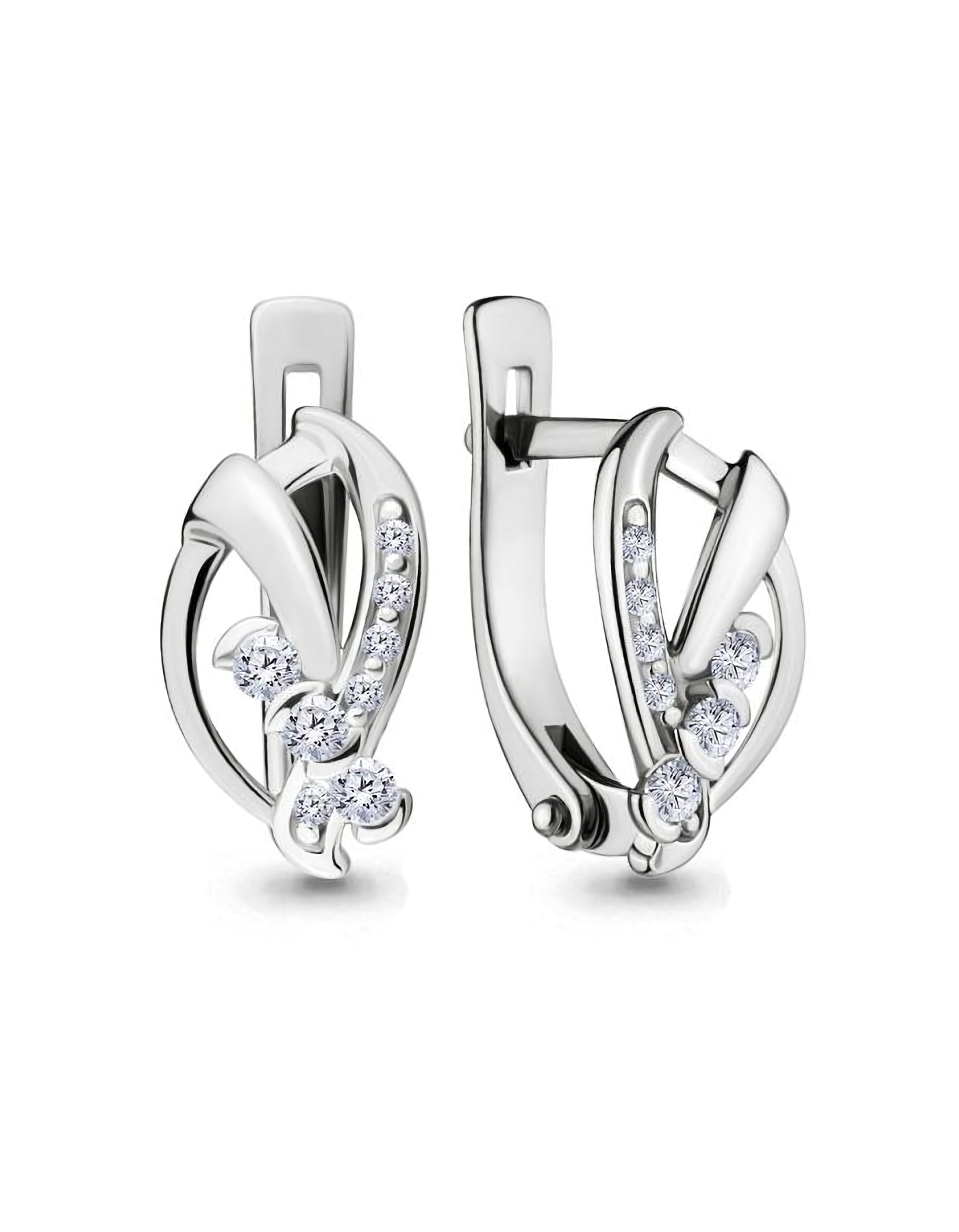 

Серьги из серебра TEO MAORI 846489А.5, фианит, 846489А.5