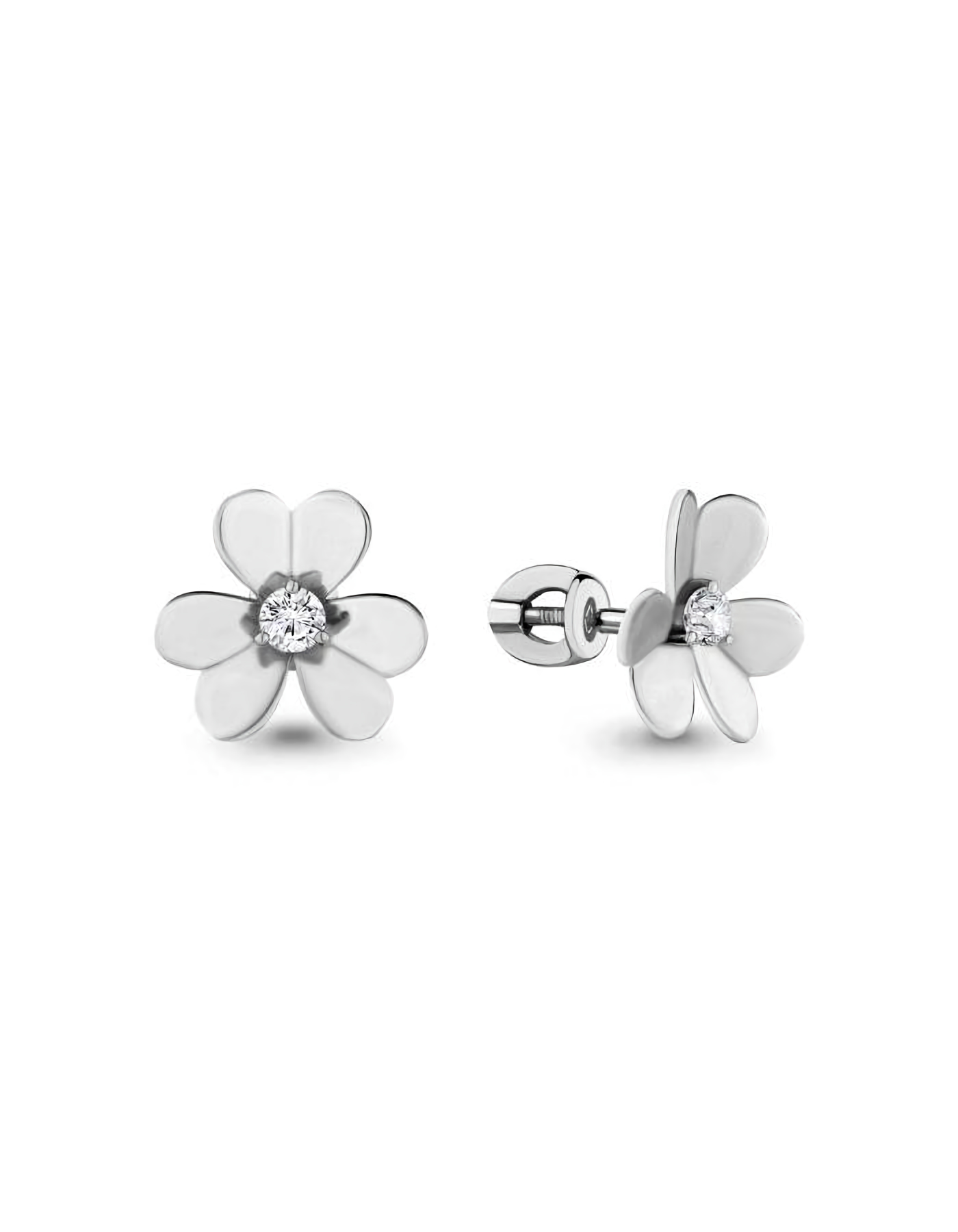

Серьги пусеты из серебра TEO MAORI 846411А.5, фианит, 846411А.5