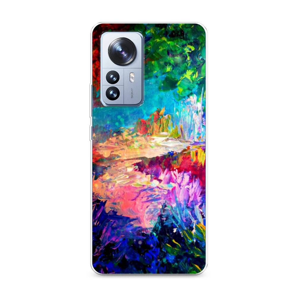 

Чехол на Xiaomi 12 Pro "Лес-гуашь", Синий;розовый;зеленый, 314450-4