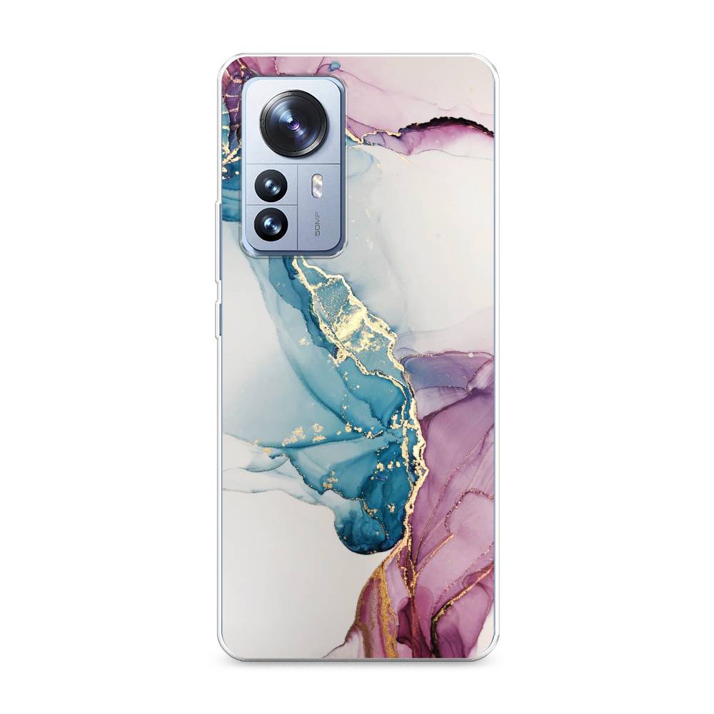 

Чехол на Xiaomi 12 Pro "Розовые разводы рисунок", 314450-3