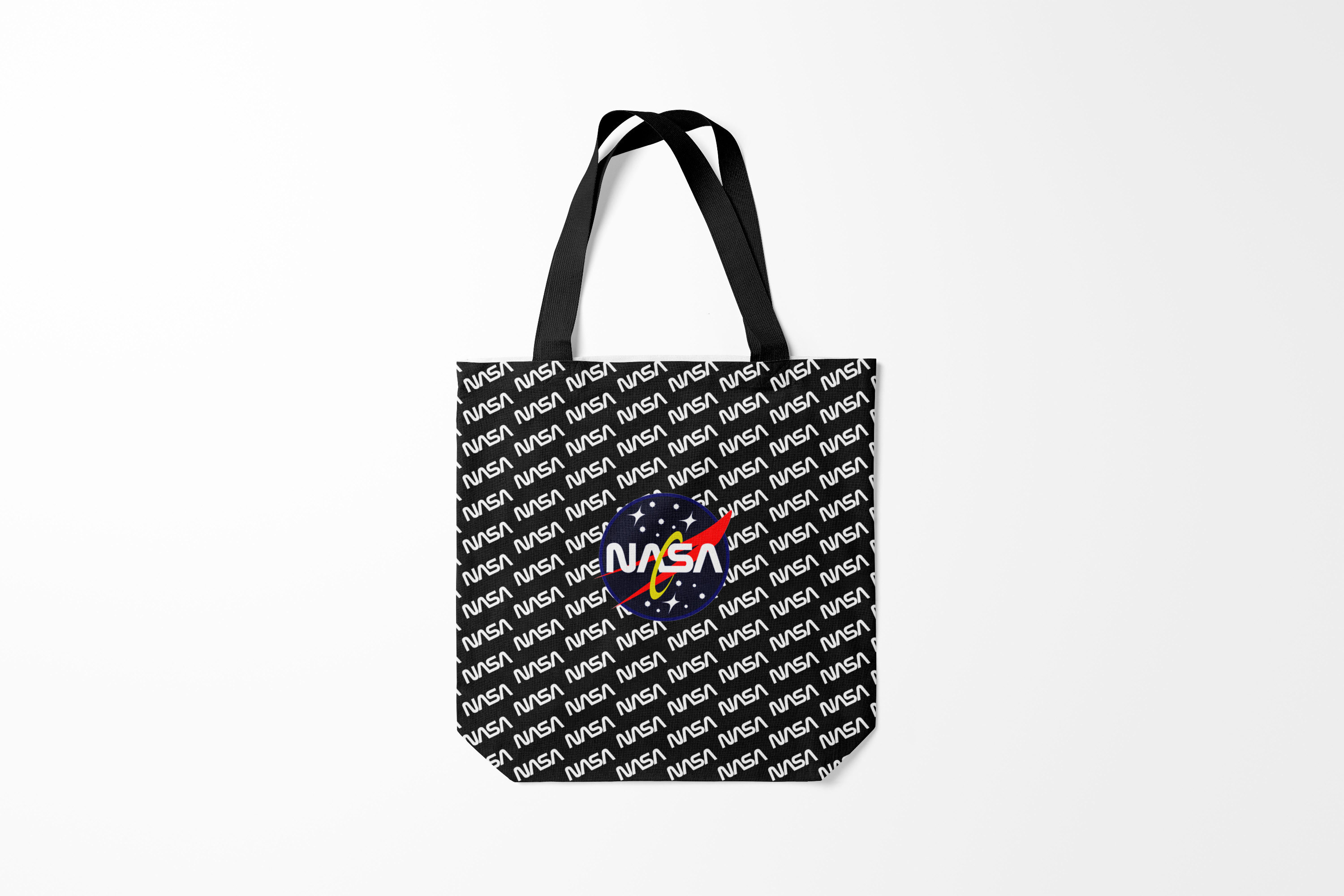 

Сумка шoппер унисекс Burnettie Модные NASA, черный, Модные NASA