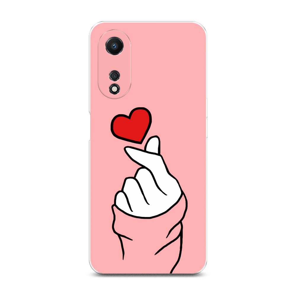 фото Чехол awog на oppo a58 5g "милое сердечко"