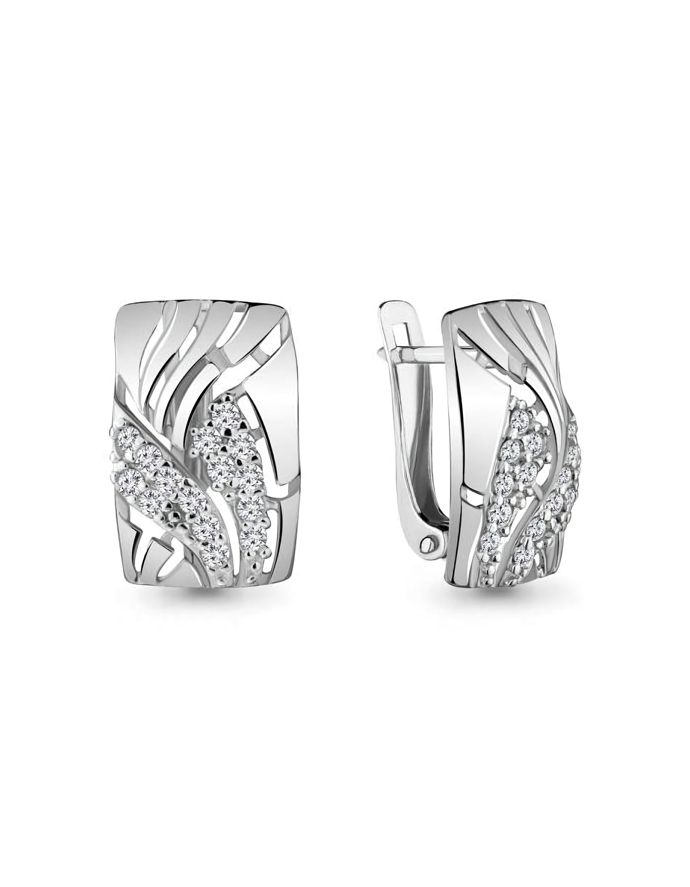 

Серьги из серебра TEO MAORI 845773А.5, фианит, 845773А.5