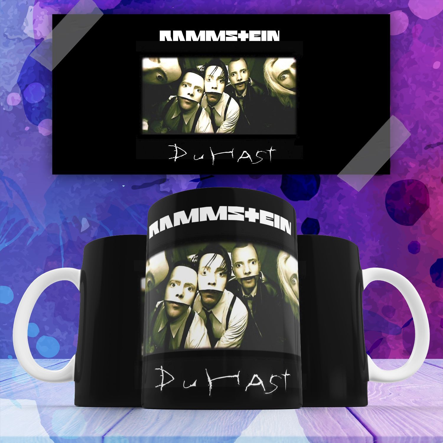 

Кружка с принтом rammstein рамштайн немецкая метал-группа 330 мл