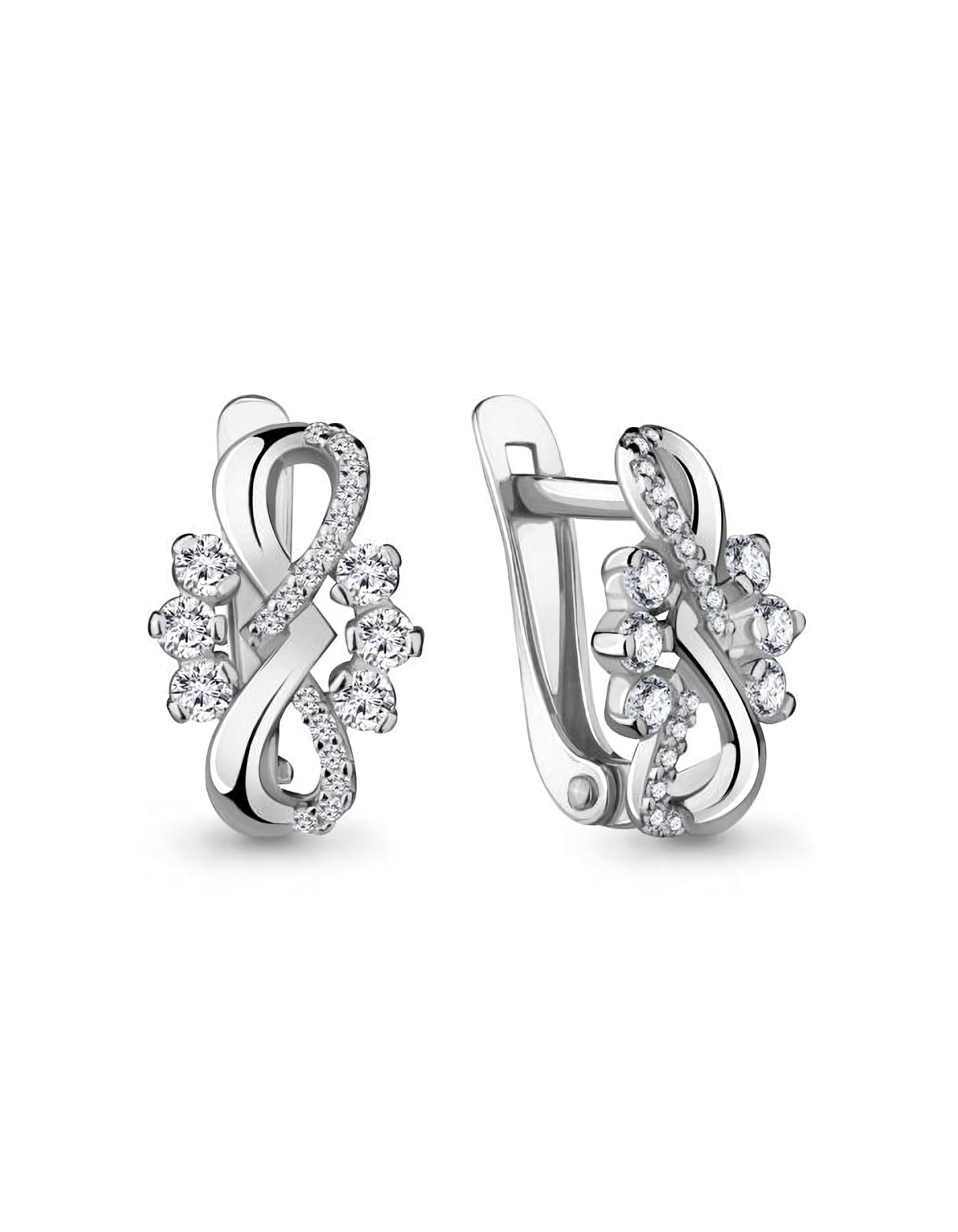 

Серьги из серебра TEO MAORI 845091А.5, фианит, 845091А.5