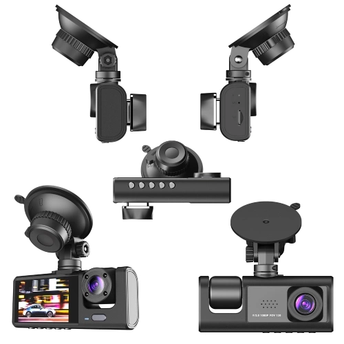 Видеорегистратор Blackbox DVR417 Автомобильный 3х камерный/запись HD-видео/угол обзора 170