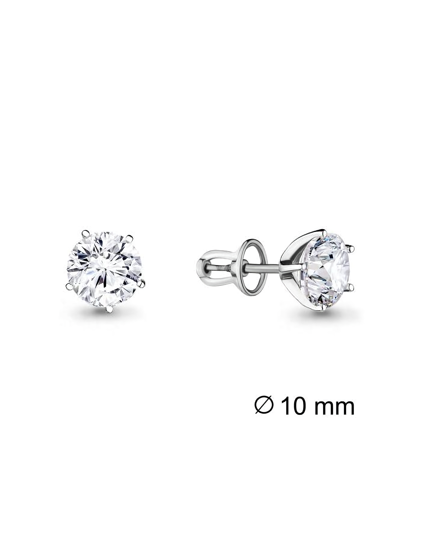 

Серьги пусеты из серебра TEO MAORI 844042.5, фианит, 844042.5