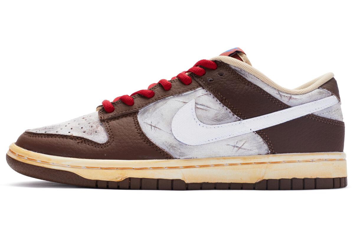 

Кеды унисекс Nike Dunk Low коричневые 42 EU, Коричневый, Dunk Low