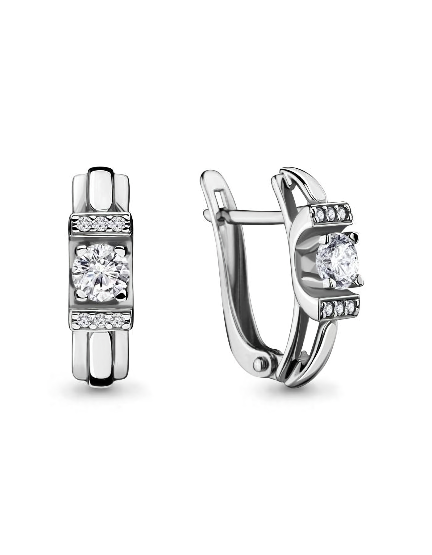 

Серьги из серебра TEO MAORI 8434311.5, фианит, 8434311.5