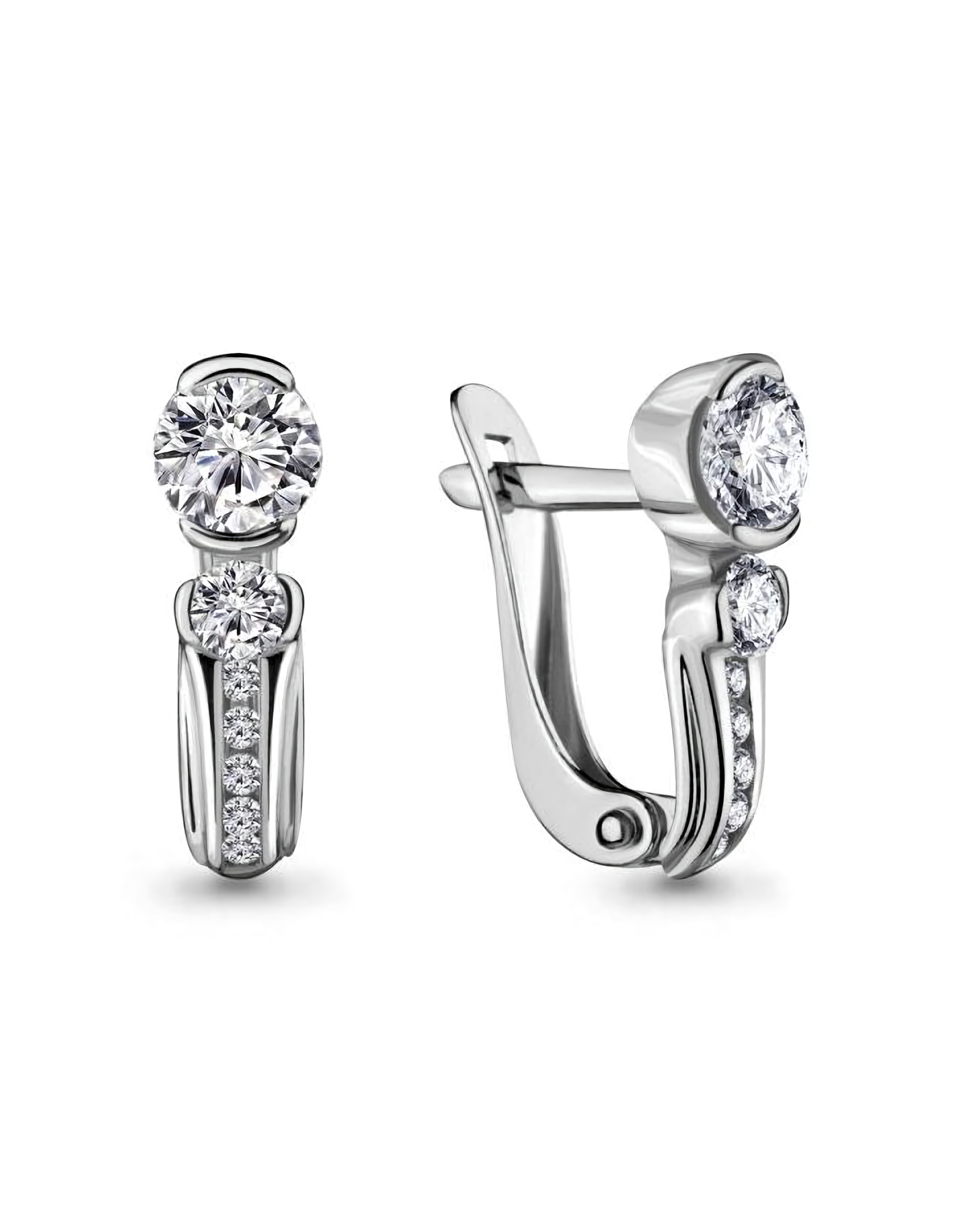 

Серьги из серебра TEO MAORI 8434301А.5, фианит, 8434301А.5