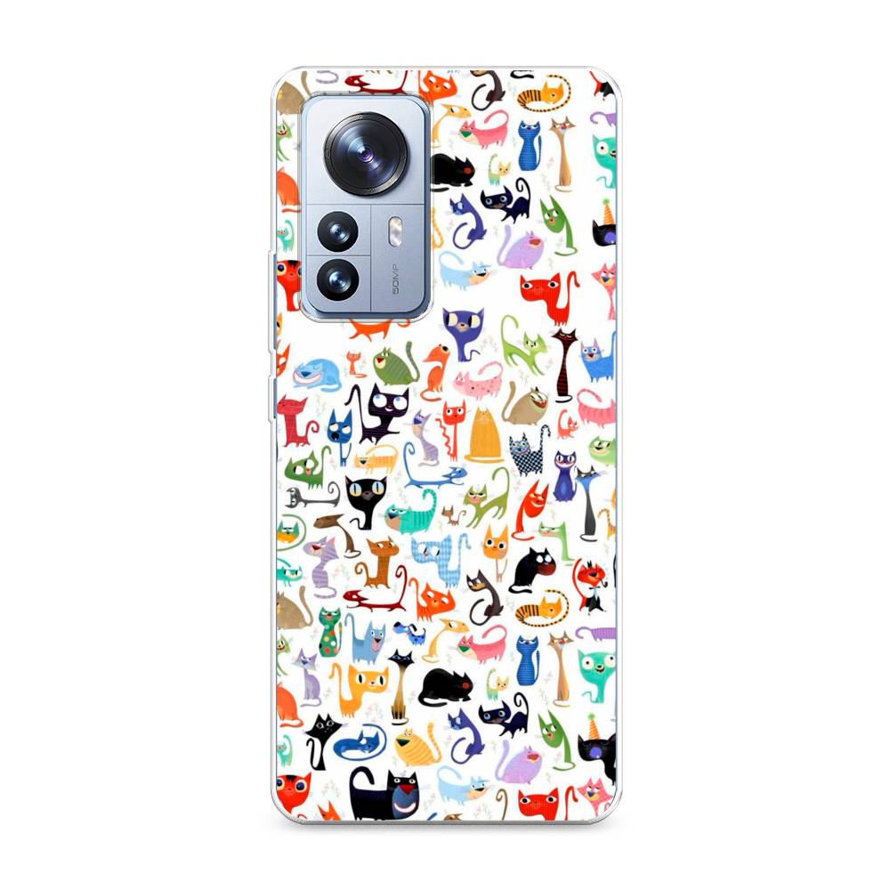 

Чехол на Xiaomi 12 Pro "Цветные коты", Разноцветный, 314450-1