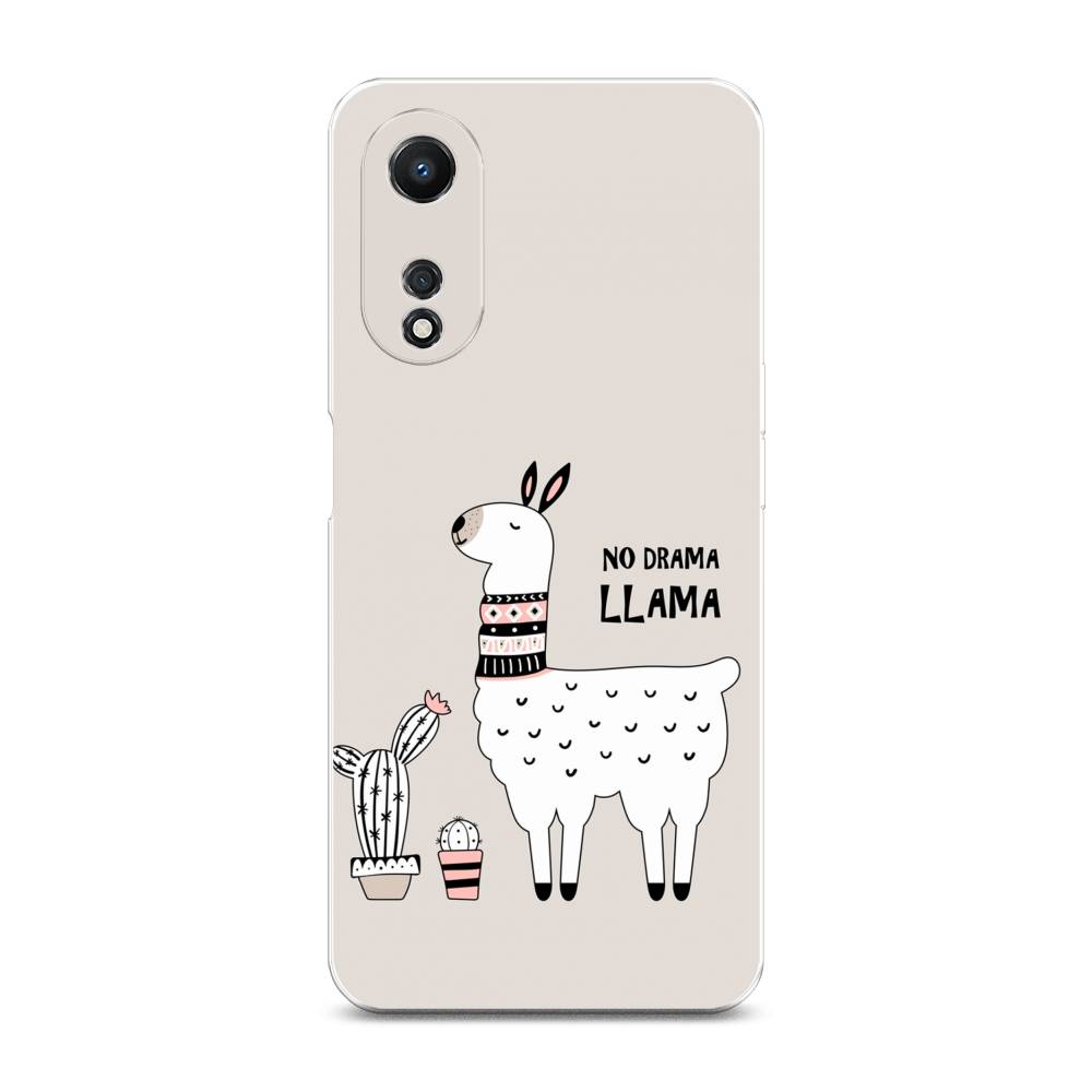 

Чехол Awog на Oppo A58 5G "No drama LLama", Бежевый;серый;белый, 2512450-2