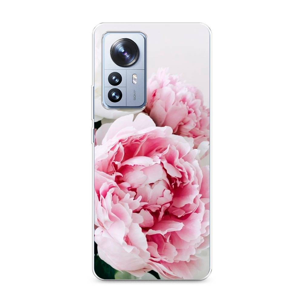 

Чехол на Xiaomi 12 Pro "Розовые и белые пионы", Розовый;белый, 314450-2
