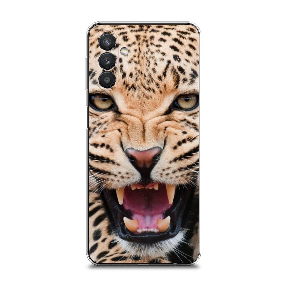 

Чехол на Samsung Galaxy A13 5G "Леопард 3d", Бежевый;черный, 2104150-6