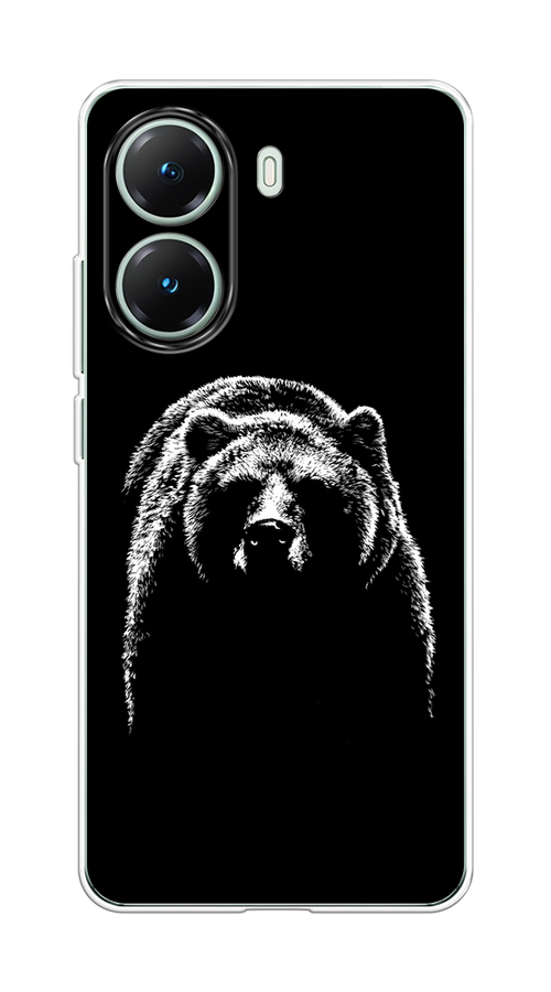 

Чехол на Poco X7 Pro "Медведь в ночи", Белый;черный, 324050-1