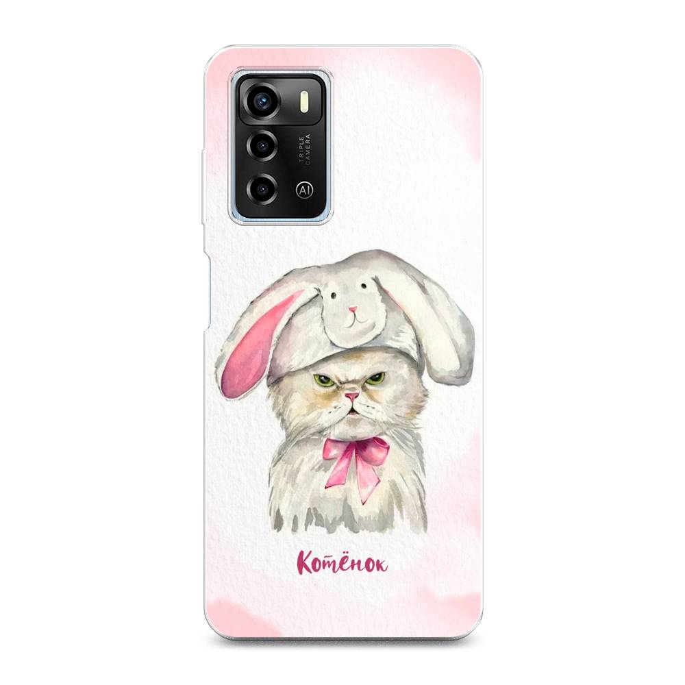 

Чехол для ZTE Blade A72/V40 Vita "Мой котёнок", Розовый;серый, 135450-1