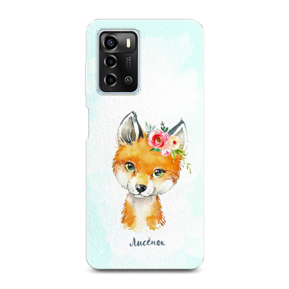 

Чехол для ZTE Blade A72/V40 Vita "Мой лисёнок", Голубой;оранжевый, 135450-1