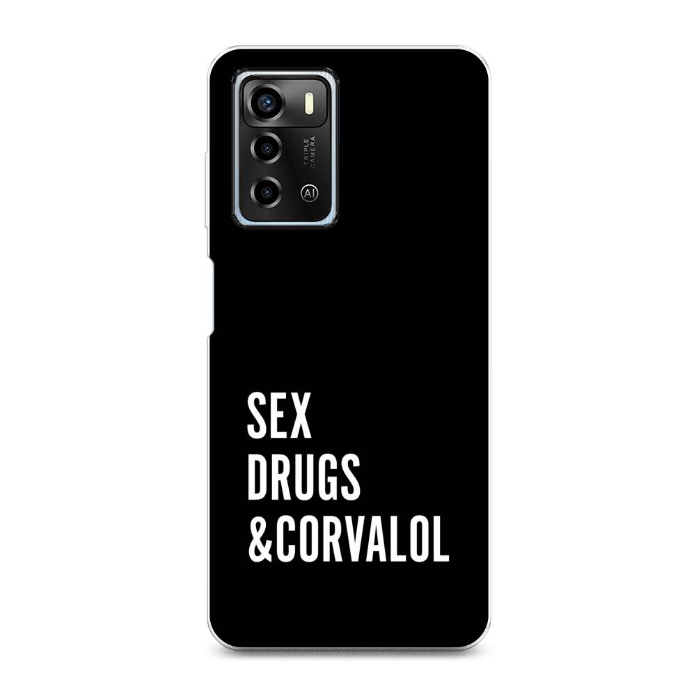 

Чехол для ZTE Blade A72/V40 Vita "Corvalol", Черный;серый;белый, 135450-6