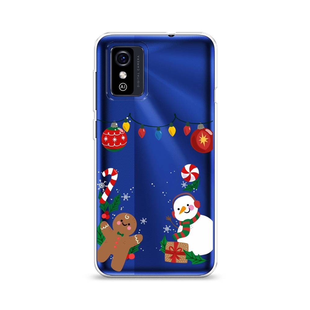 

Чехол для ZTE Blade L9 "Новогоднее настроение", Коричневый;красный;зеленый, 135250-5