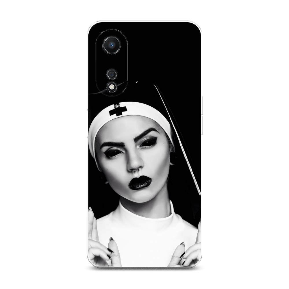 

Чехол Awog на Oppo A58 5G "Черная монашка", Серый;черный, 2512450-9