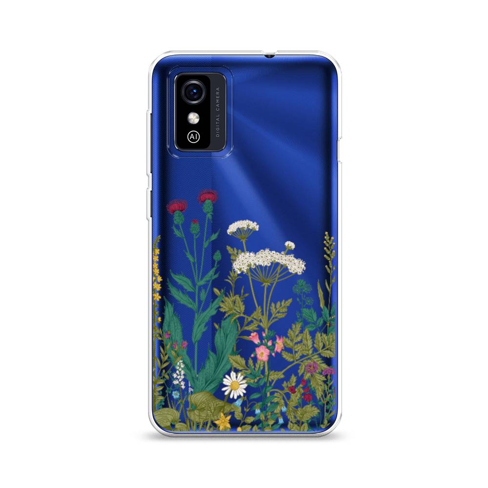 

Чехол для ZTE Blade L9 "Дикие полевые цветы", Зеленый;розовый;белый, 135250-2