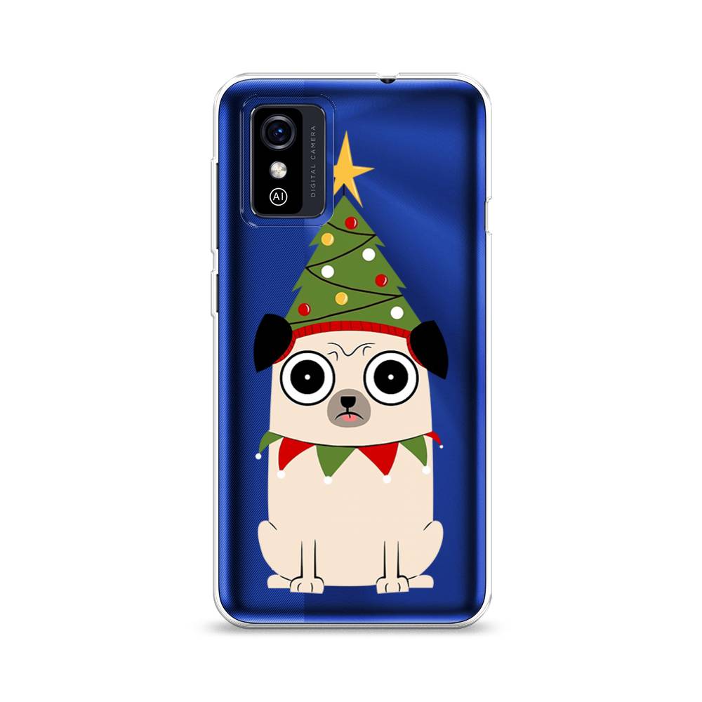 

Чехол на ZTE Blade L9 "Собачка с ёлочкой", Бежевый;красный;зеленый, 135250-1