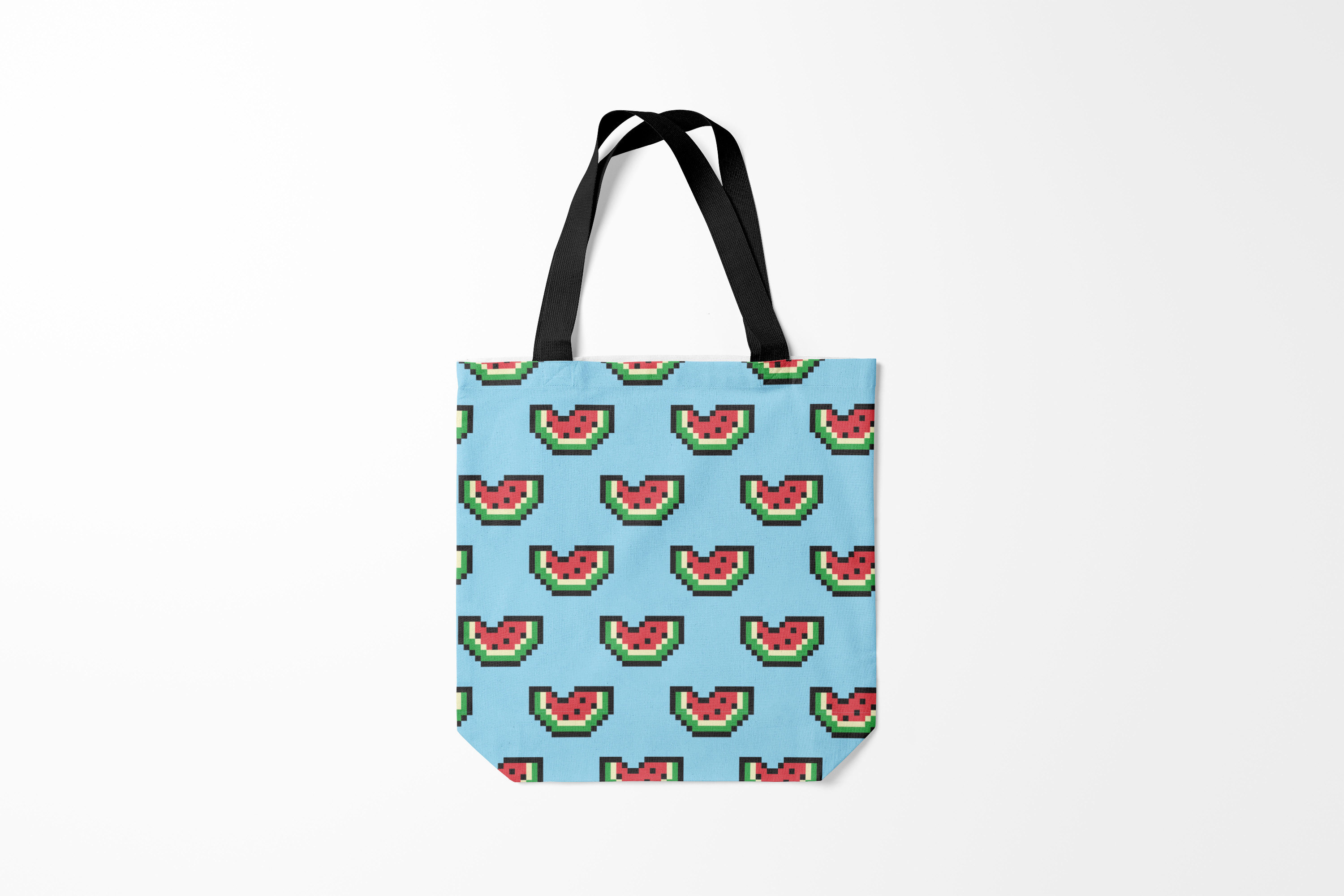 

Сумка шoппер унисекс Burnettie Пиксели Пиксельный арбуз, голубой, Пиксели Пиксельный арбуз