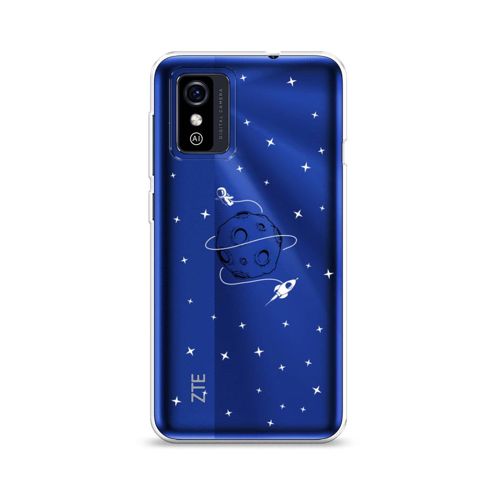 

Чехол для ZTE Blade L9 "Полет вокруг луны", Белый;серый;черный, 135250-2