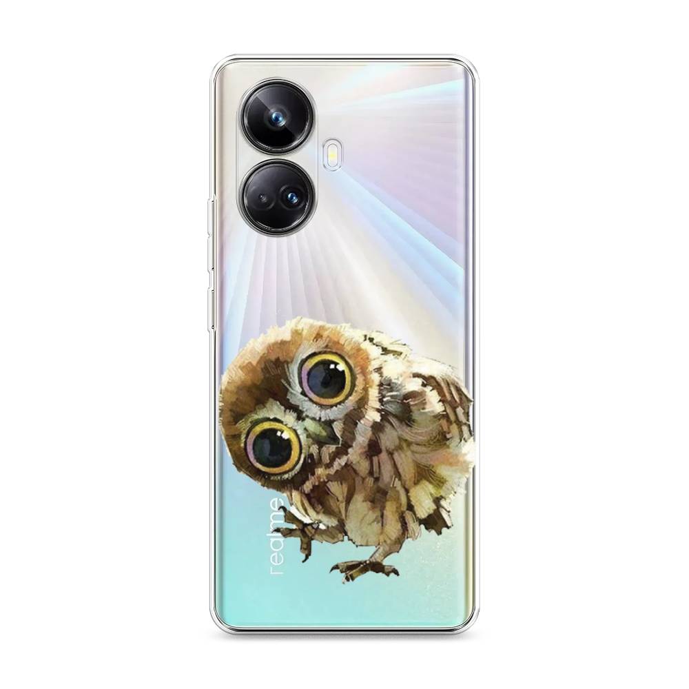 

Чехол Awog на Realme 10 Pro+ "Любопытный совенок", Коричневый;белый;прозрачный, 2512350-1