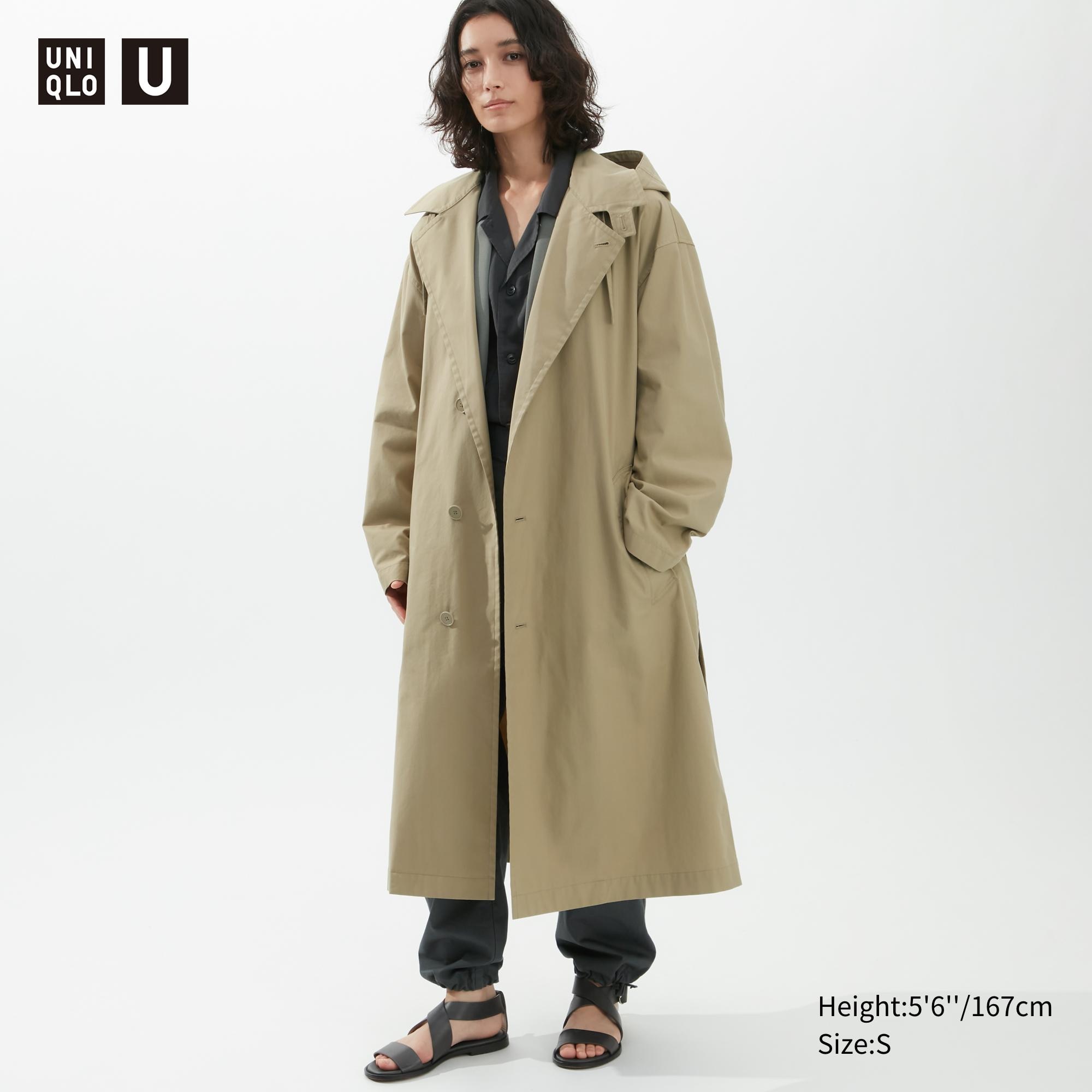 Плащ женский UNIQLO 458030COL33 хаки L (доставка из-за рубежа)