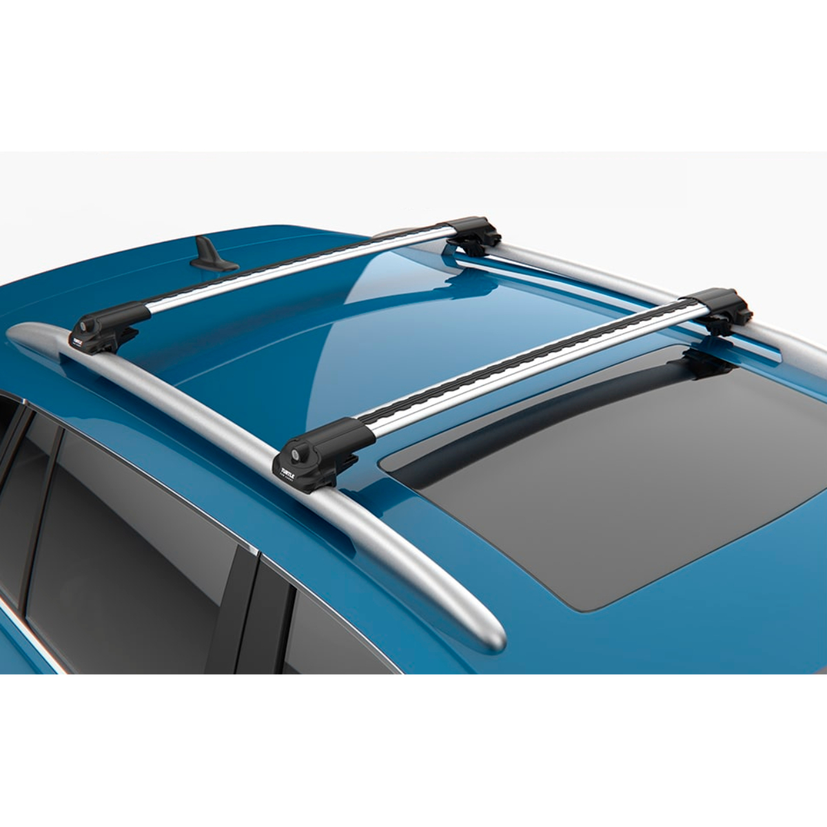 

Багажник на крышу Джак С7 2020-2024 на рейлинги, Turtle Air-1, Серебристый, TUR..0069