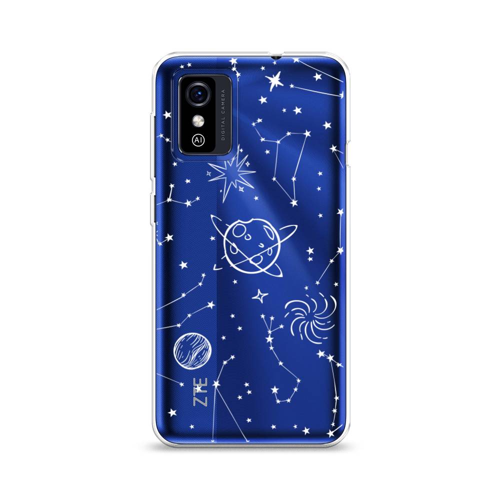 

Чехол на ZTE Blade L9 "Планеты в космосе", Белый, 135250-2