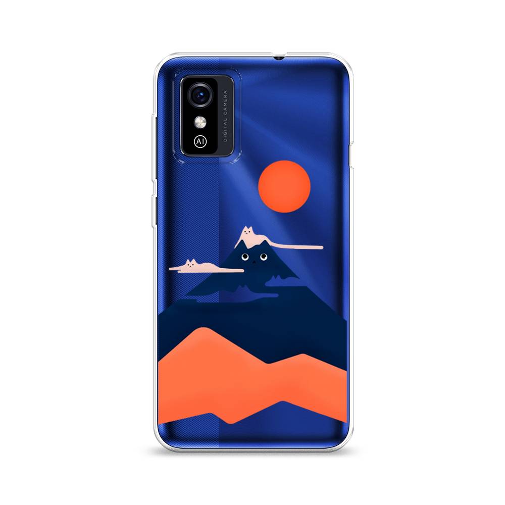 

Чехол на ZTE Blade L9 "Кот-гора", Черный;оранжевый, 135250-4