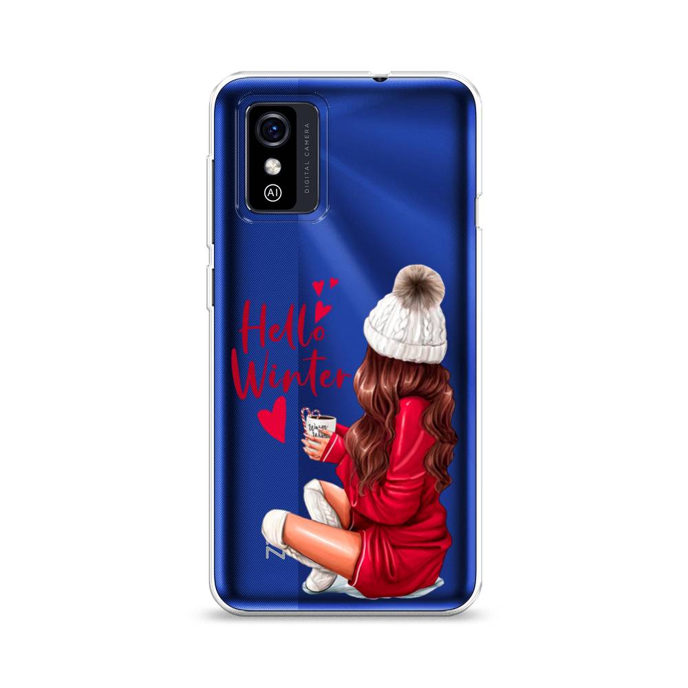 

Чехол для ZTE Blade L9 "Hello winter", Красный;белый;коричневый, 135250-5