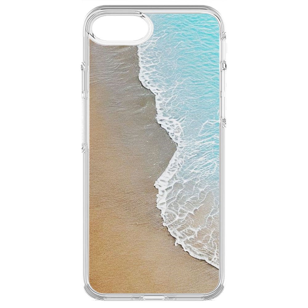 

Чехол-накладка Krutoff Clear Case Прибой для iPhone 6, Прозрачный