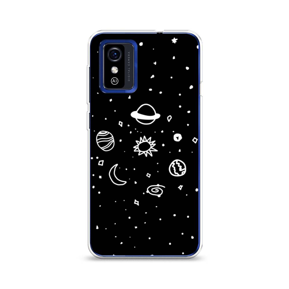 

Чехол на ZTE Blade L9 "Дудл солнечной системы", Бежевый;серый, 135250-2