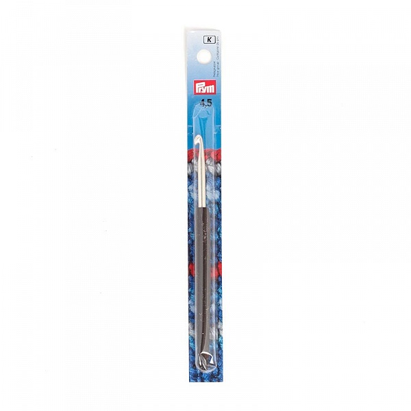 фото Крючок для вязания с цветной ручкой, алюминий, 4,5 мм x 14 см, prym195177