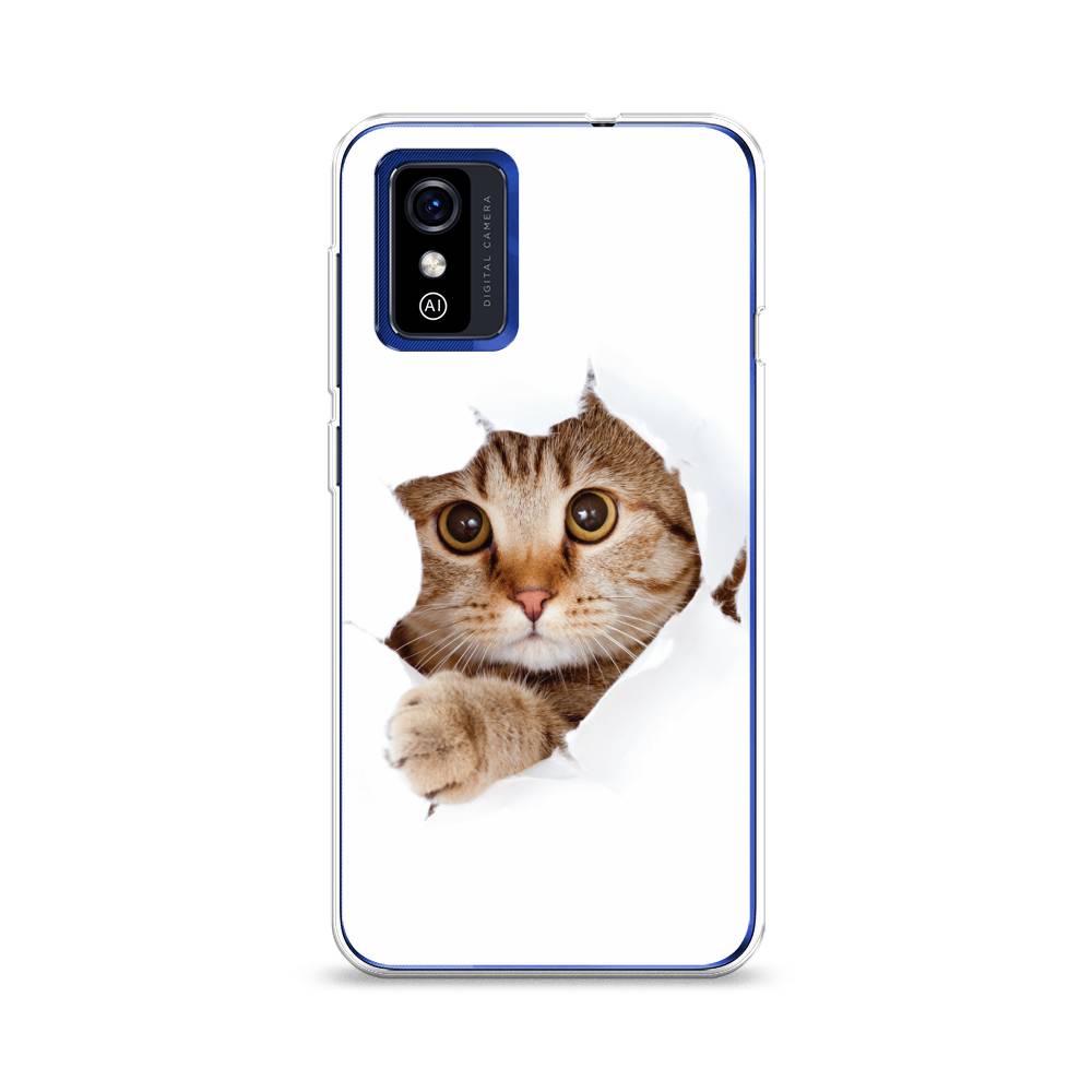 

Чехол на ZTE Blade L9 "Кот и бумага", Белый;коричневый, 135250-1