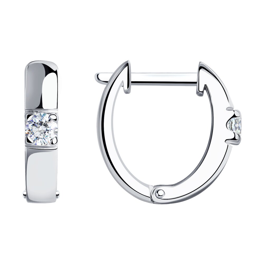 

Серьги из серебра SOKOLOV 94025269, фианит, 94025269