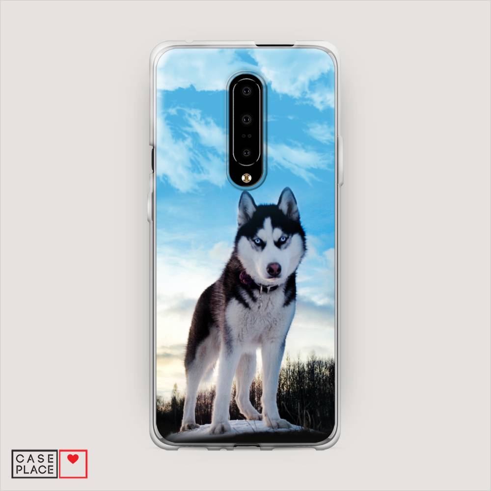 

Чехол Awog на OnePlus 7 Pro / ВанПлас 7 Pro "Хаски 3", Белый;черный;голубой, 150850-2