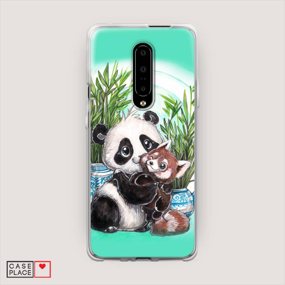 

Чехол Awog на OnePlus 7 Pro / ВанПлас 7 Pro "Друзья зверята", Голубой;белый;черный, 150850-2