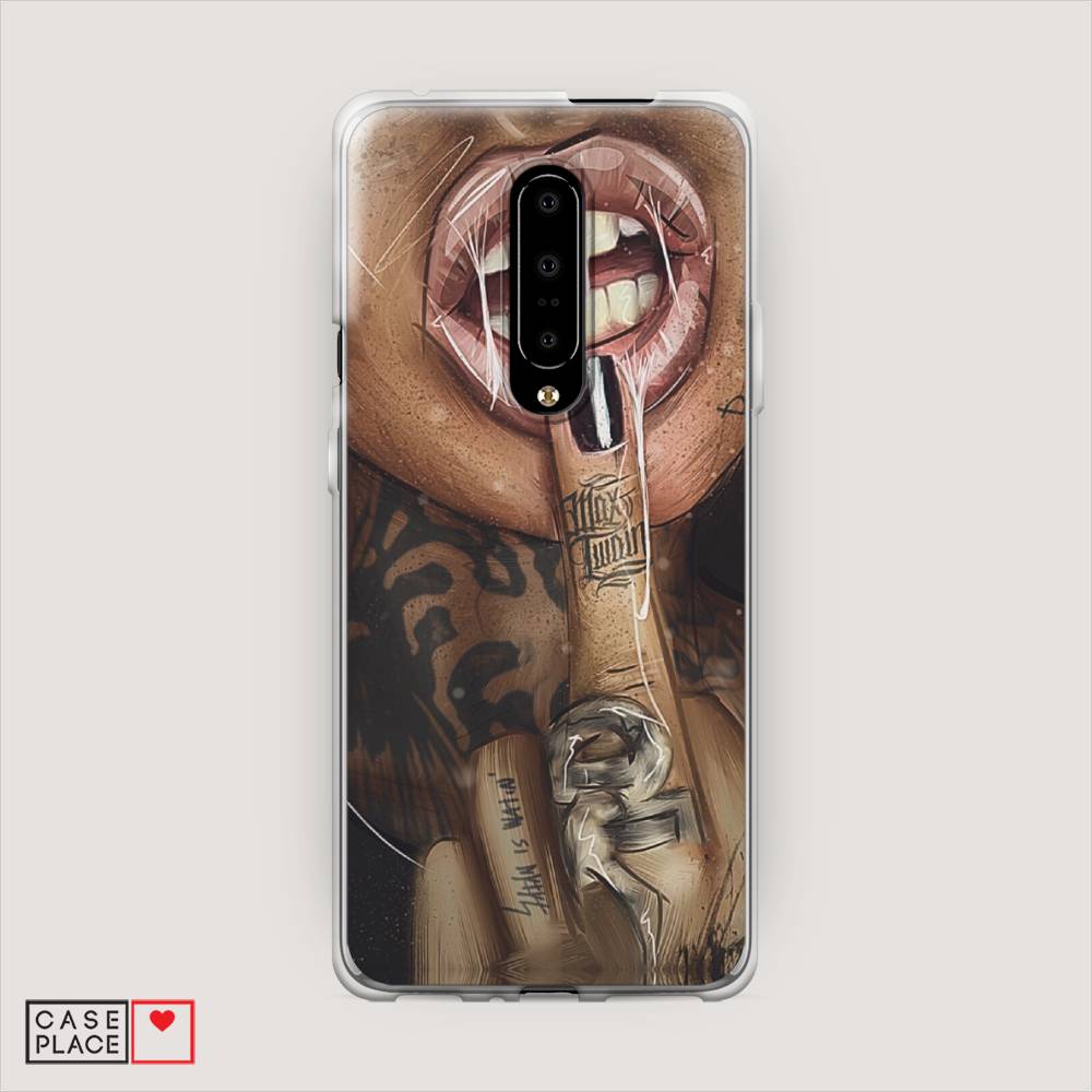 

Чехол Awog на OnePlus 7 Pro / ВанПлас 7 Pro "Девушка с татуировками", Бежевый;розовый;черный, 150850-9