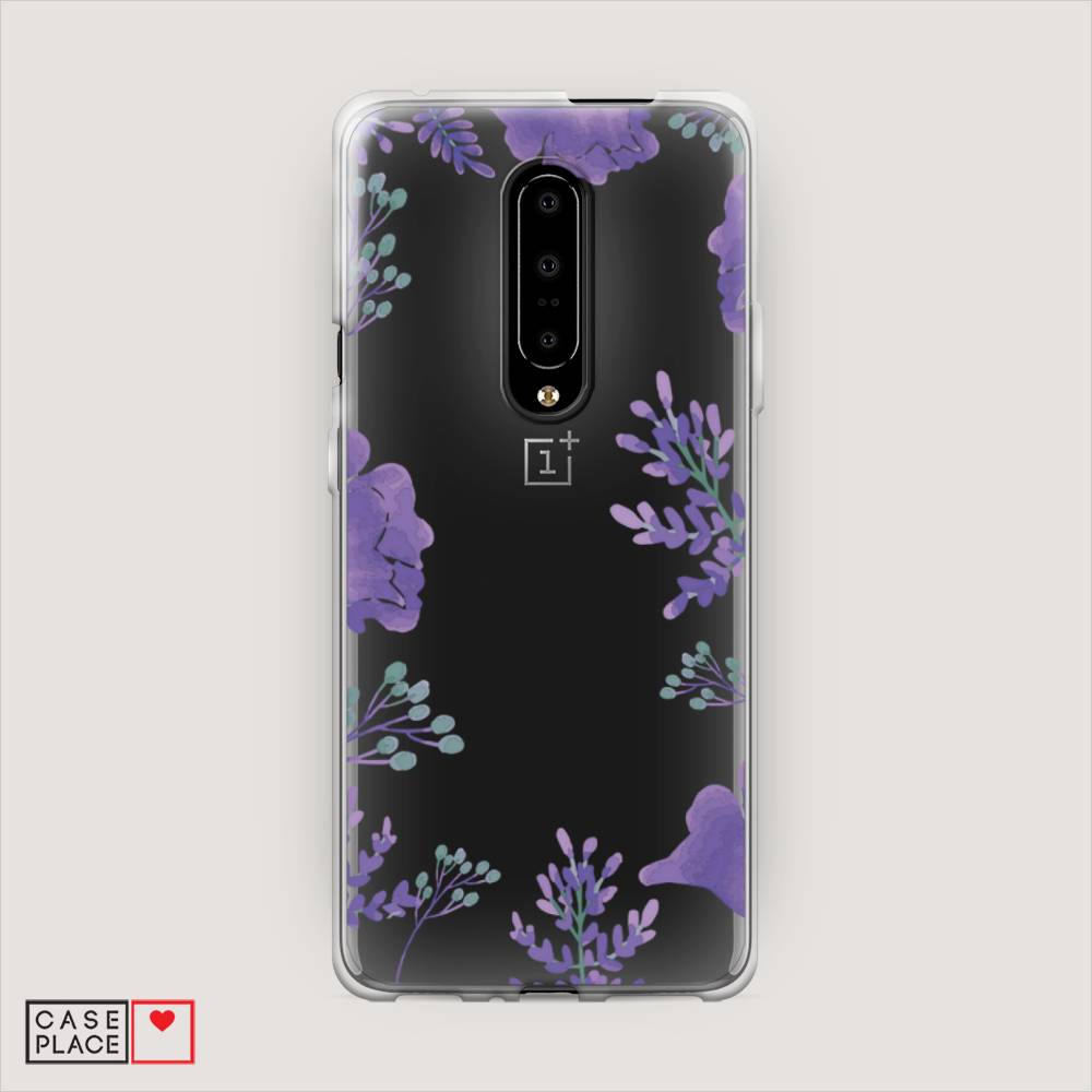 

Чехол Awog на OnePlus 7 Pro / ВанПлас 7 Pro "Сиреневая цветочная рамка", Прозрачный;фиолетовый, 150850-8