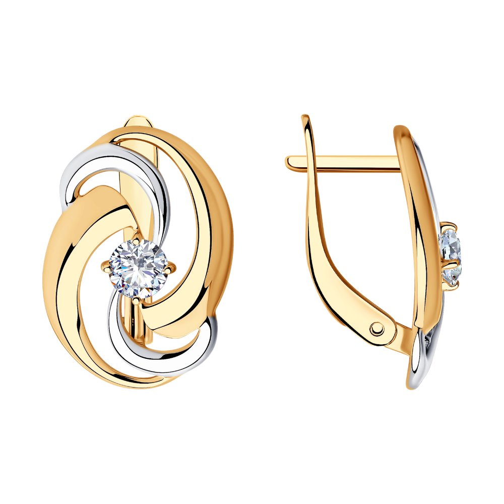 

Серьги из серебра с фианитом SOKOLOV 93020704, 93020704